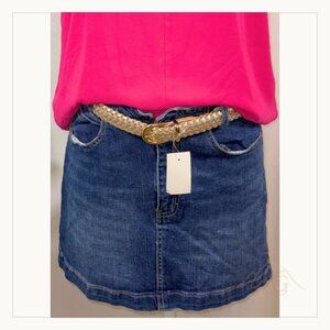 J.Crew Gold Braided Belt L/XL ✨ Perfect Accessory!